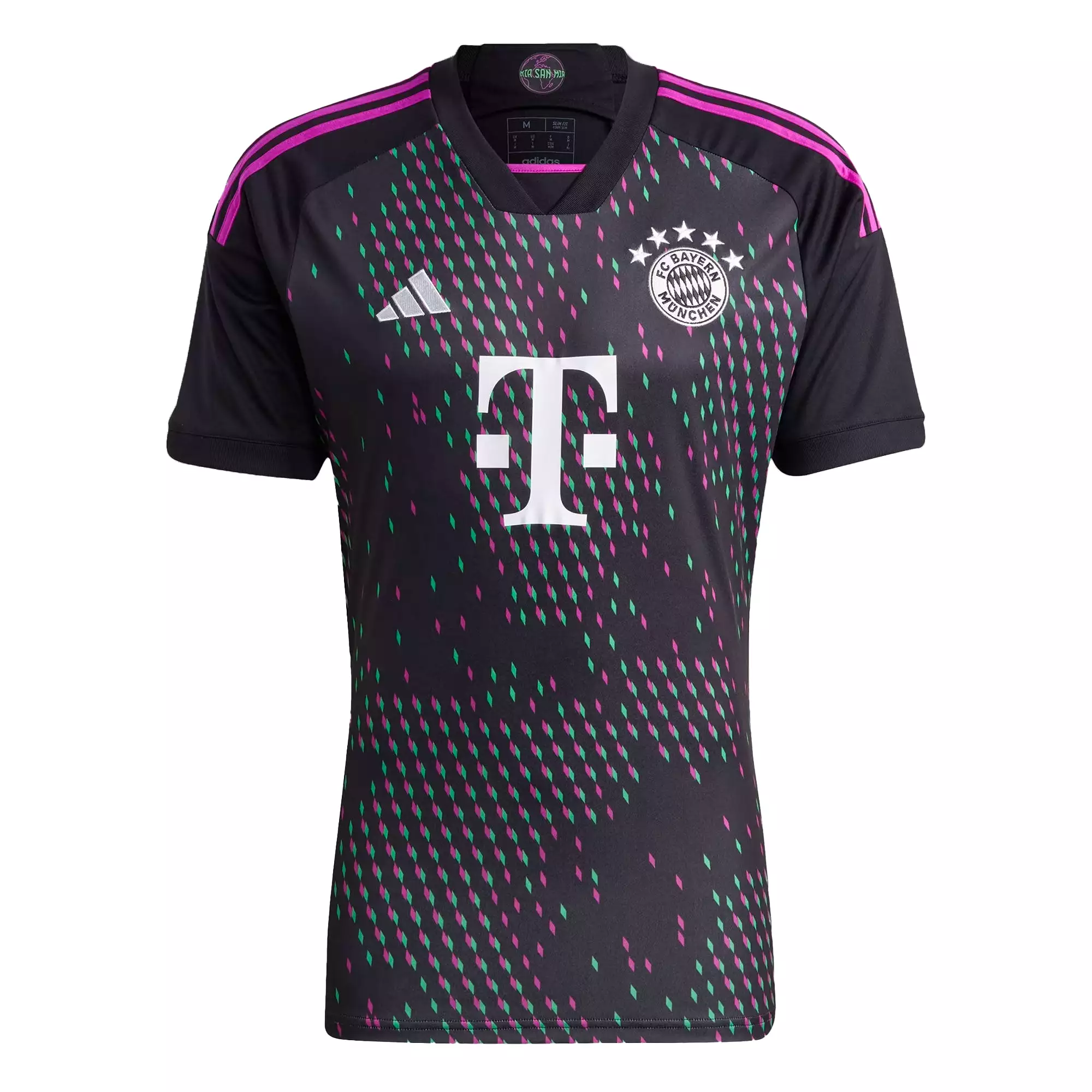 adidas Men's FC Bayern Munich 2023/24 Away Jersey Black/Purple