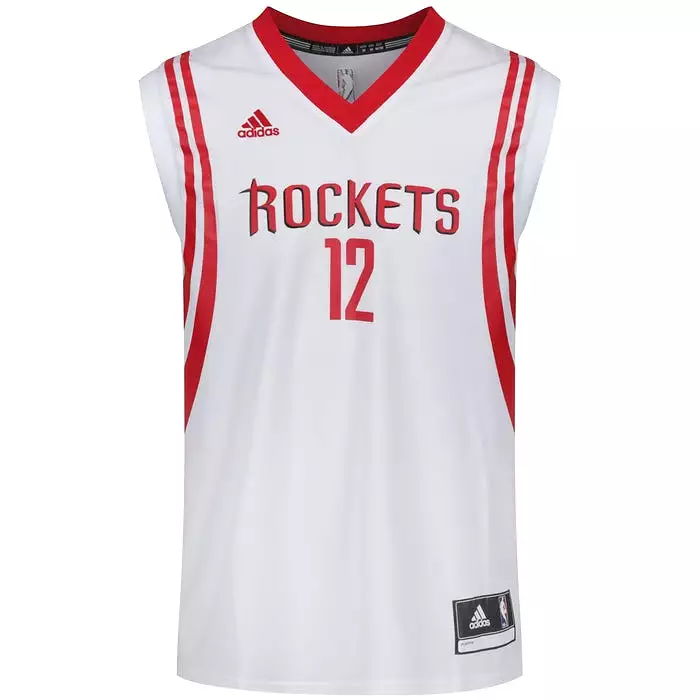 adidas Men's Houston Rockets Howard Basketball Jersey - White XXS