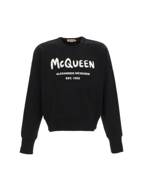 Alexander McQueen Graffiti Oversized Sweatshirt