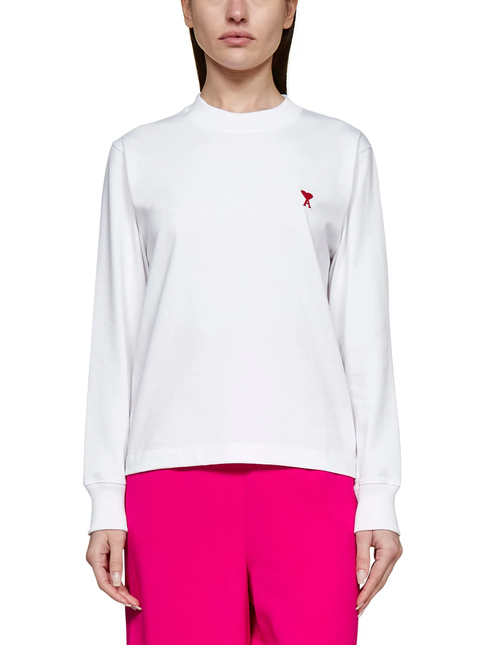 AMI De Coeur Logo Embroidered Crewneck Sweatshirt