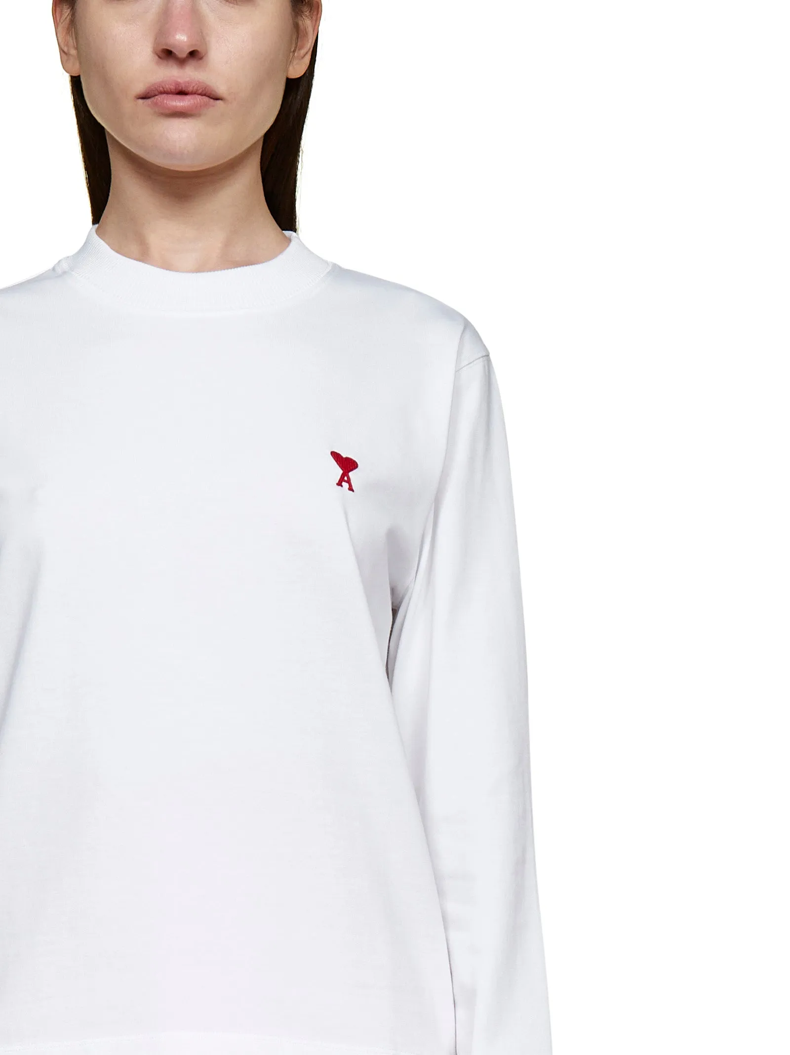 AMI De Coeur Logo Embroidered Crewneck Sweatshirt