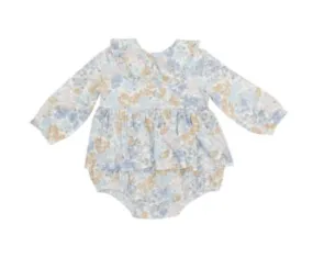 Angel Dear Ruffled Peter Pan Collar Bubble With Skirt- Edith's Floral