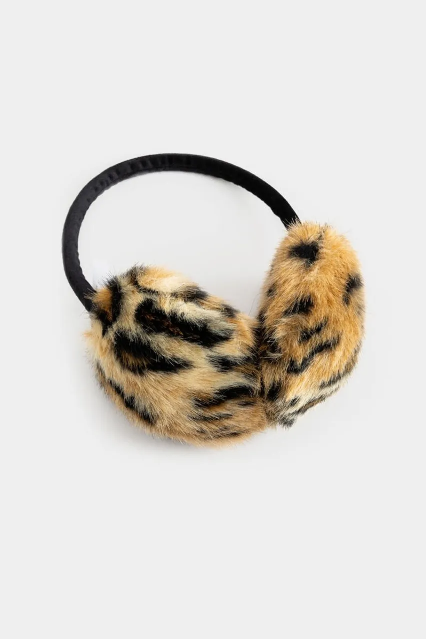 Antonia Leopard Print Earmuffs