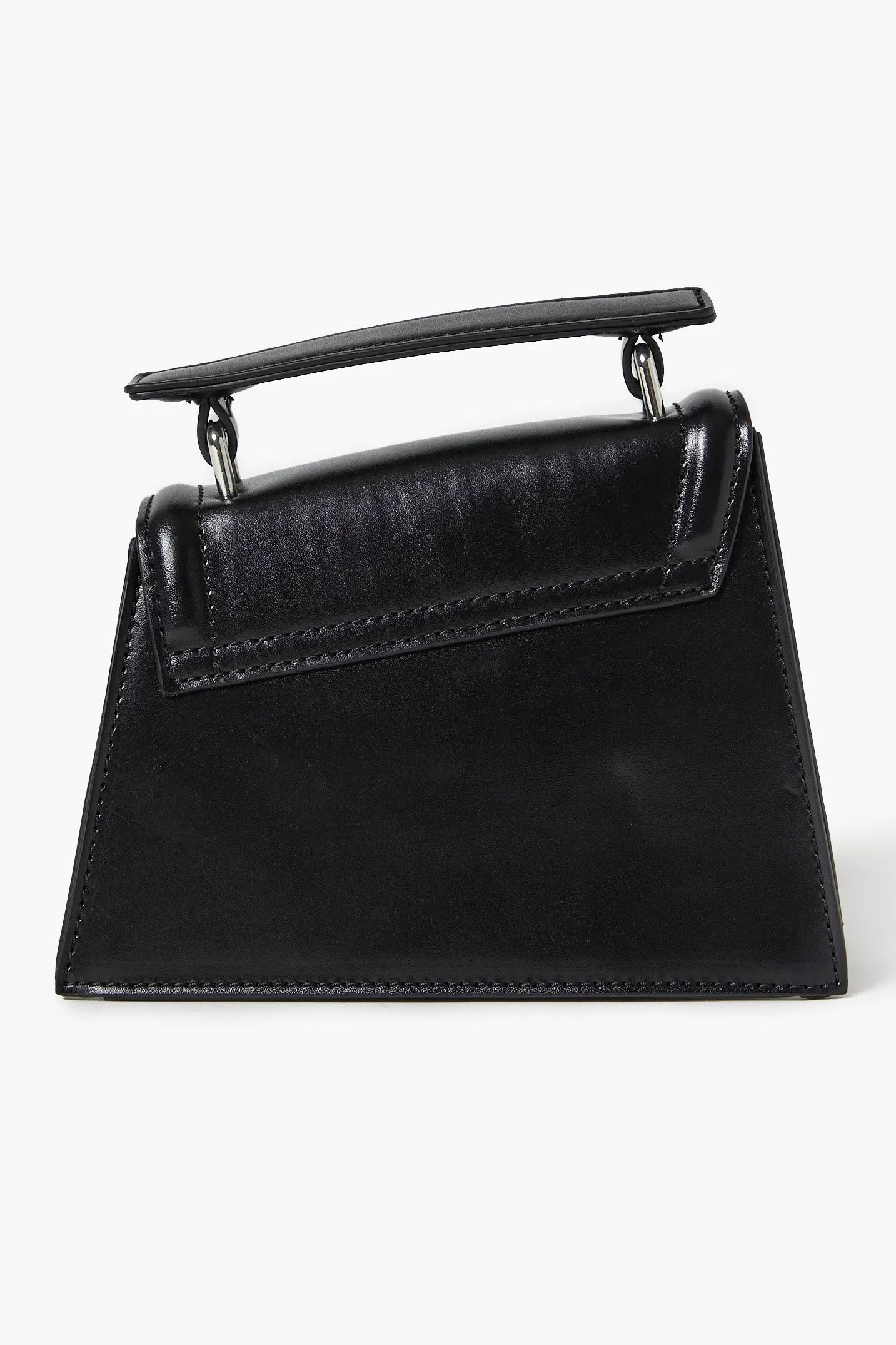 Asymmetrical Faux Leather Crossbody Bag