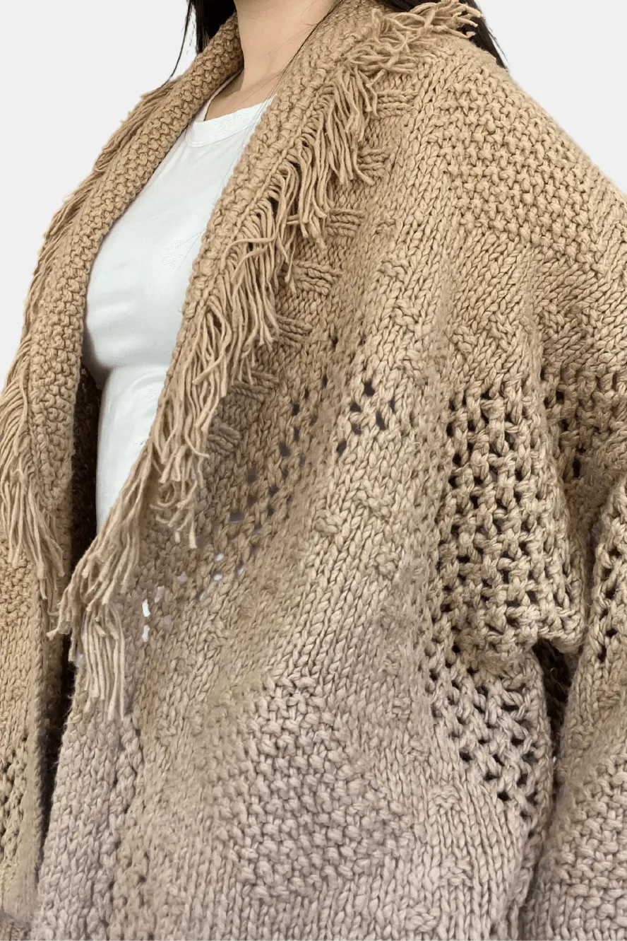 Autumn Cashmere - Fringed Shawl Collar