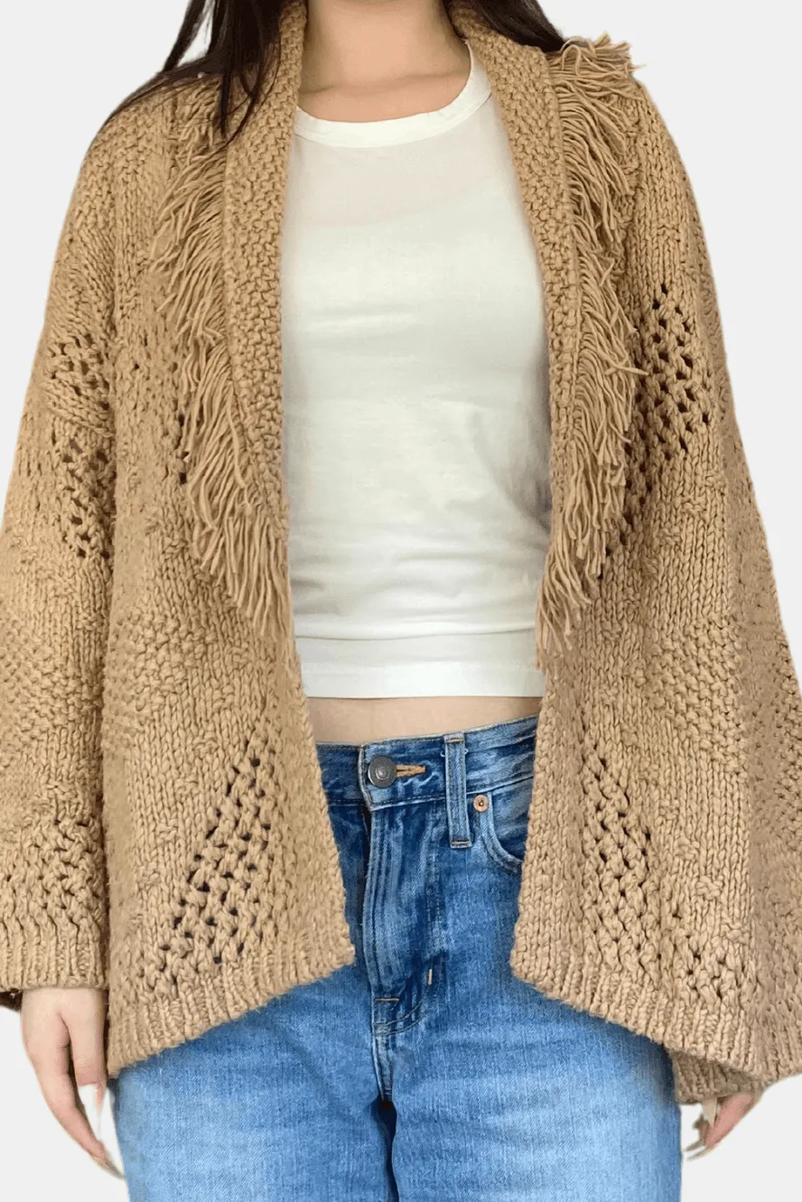 Autumn Cashmere - Fringed Shawl Collar