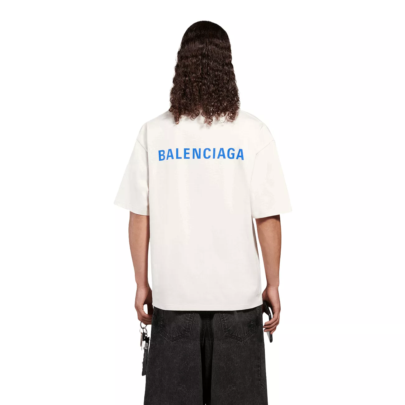 Balenciaga Logo Medium Fit Men's T-Shirt