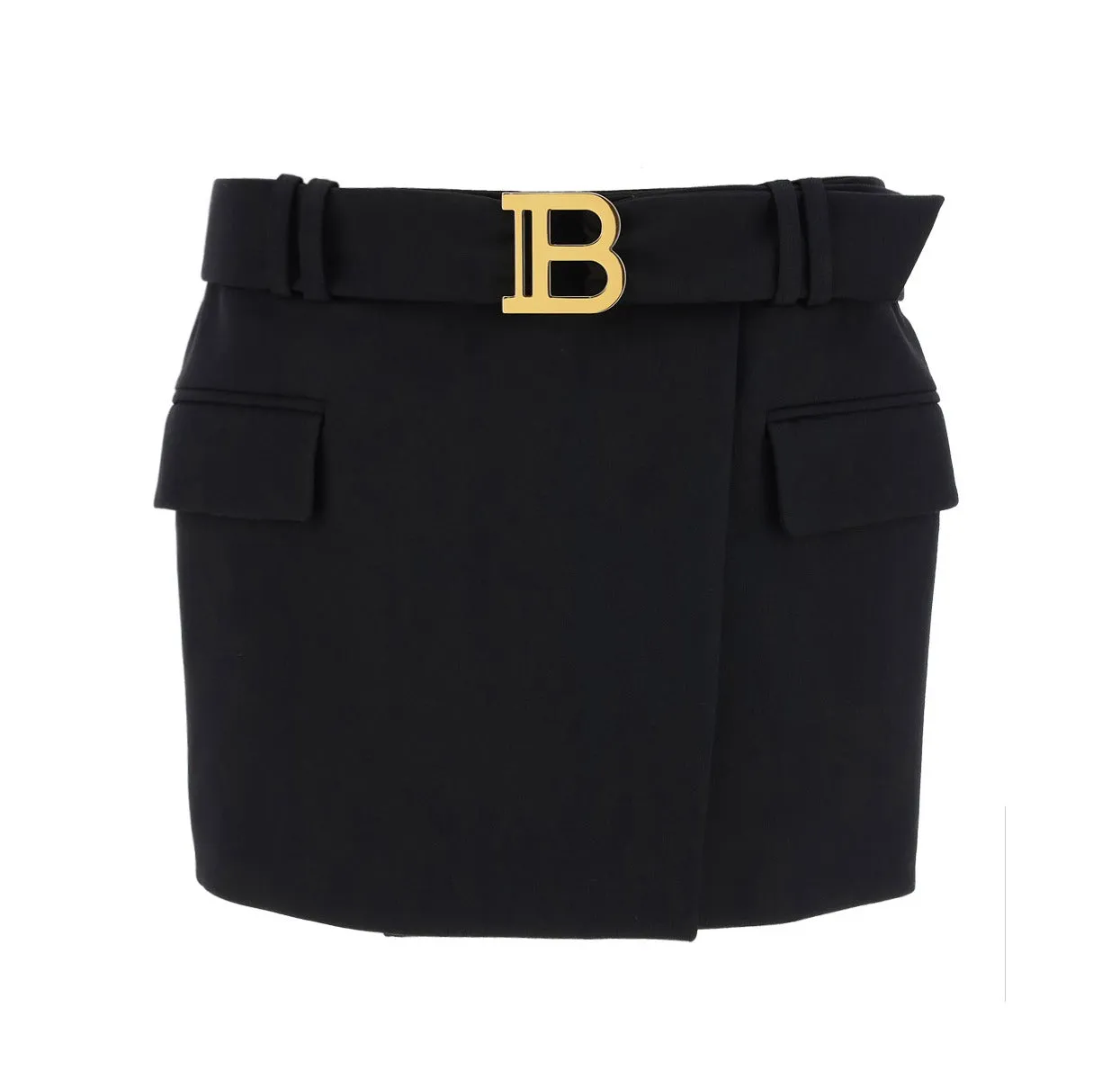 Balmain B Buckle Mini Skirt