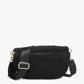 Belt Bag purse Sherpa Black