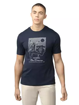 Ben Sherman Men's Summer Scooter Print T-Shirt