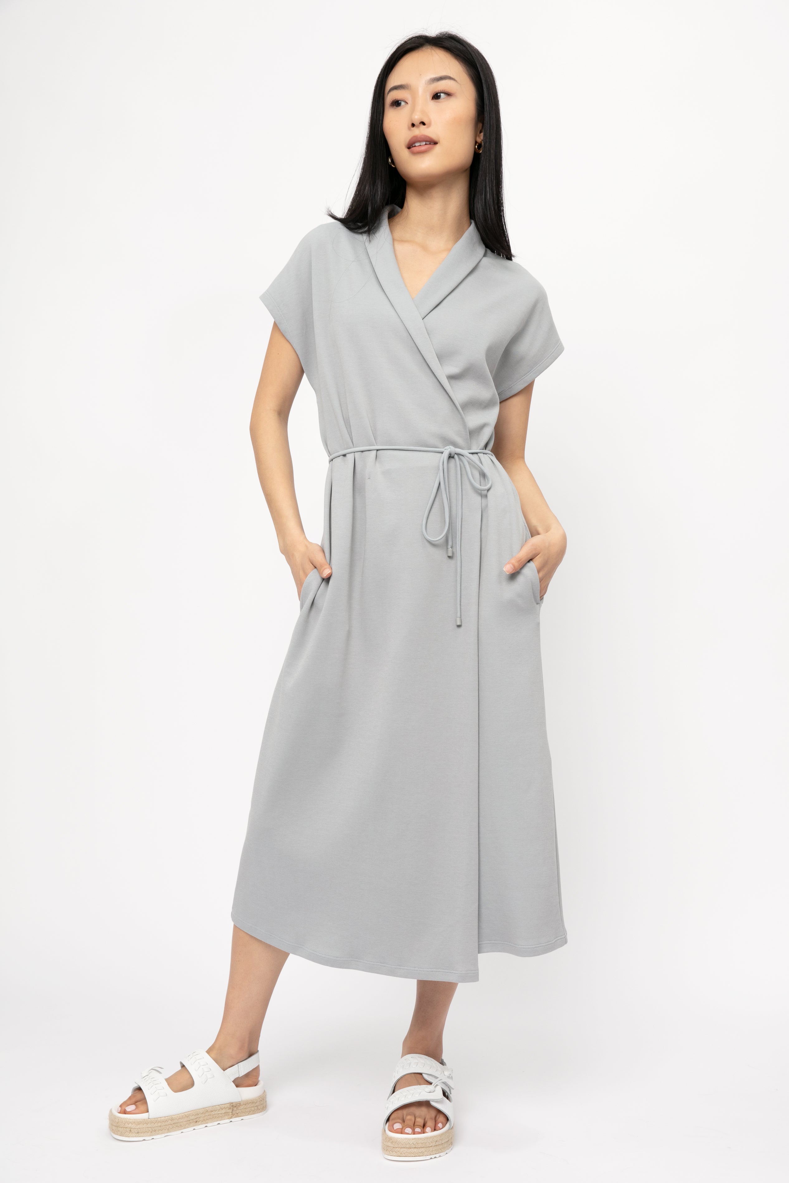 Benaco Dress in Water Blue