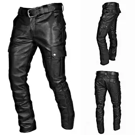 Black Leather Pants For Men