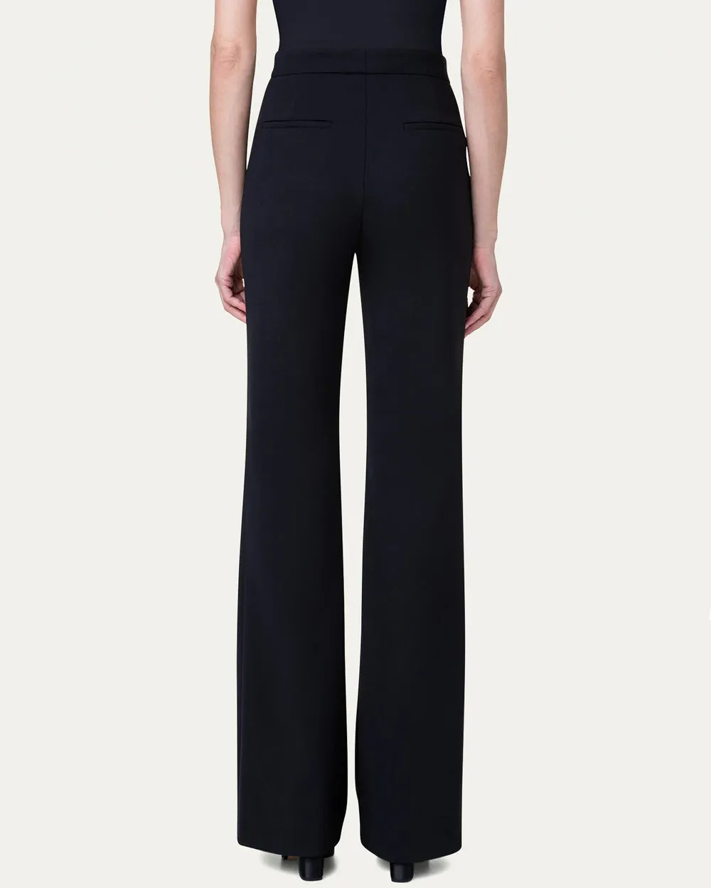 Black Wool Courtney Stretch Pant