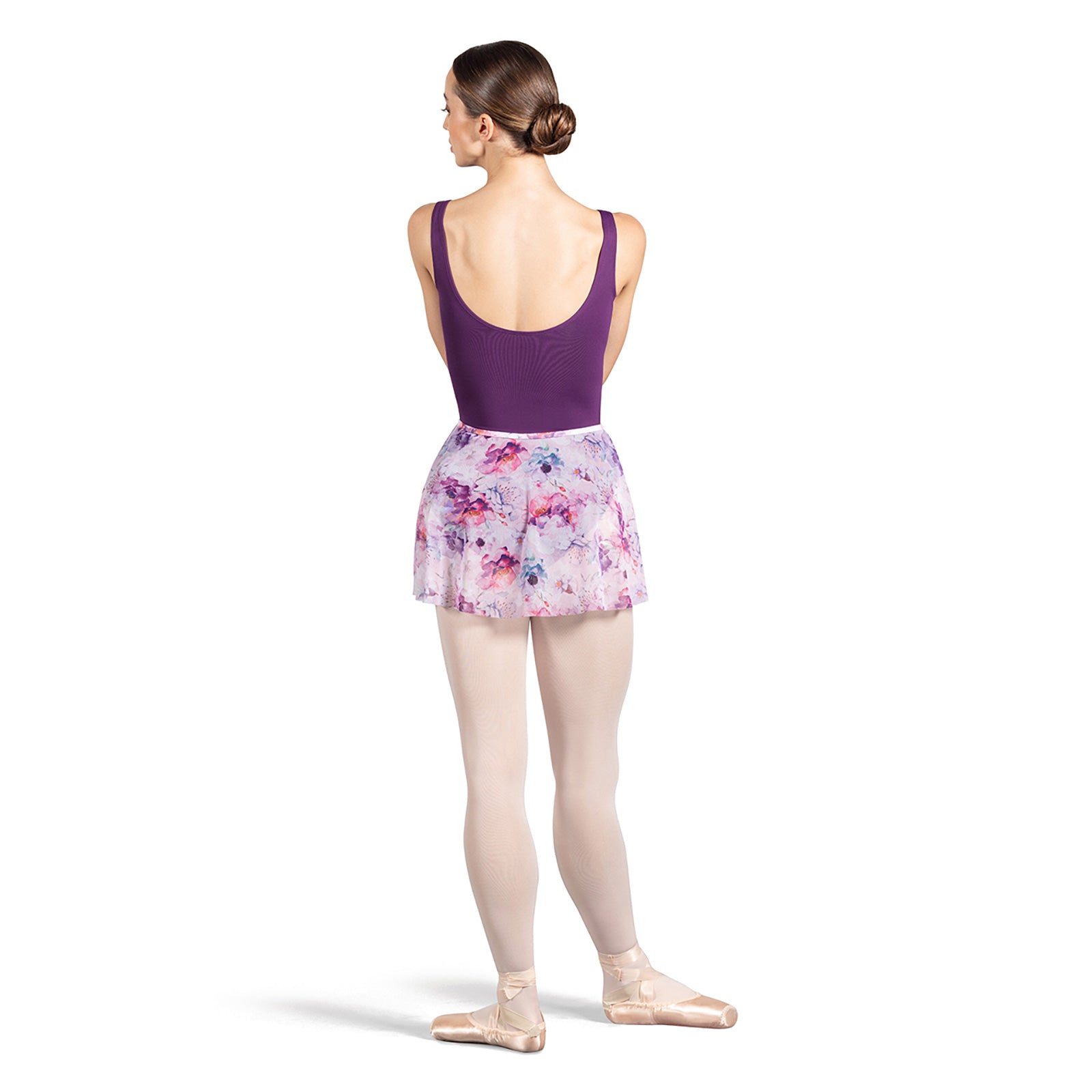 Bloch Adult Pull-On Mesh Floral Skirt