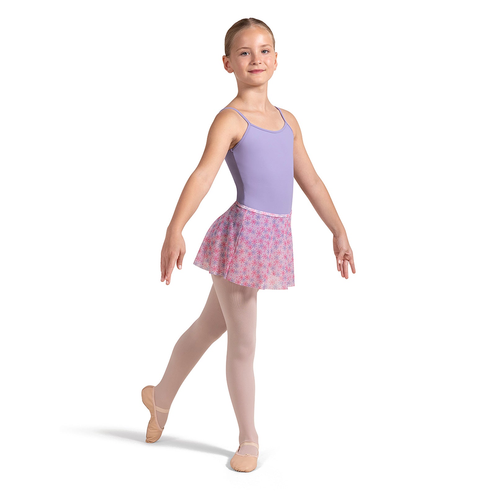 Bloch Child's Pull-On Mesh Floral Skirt