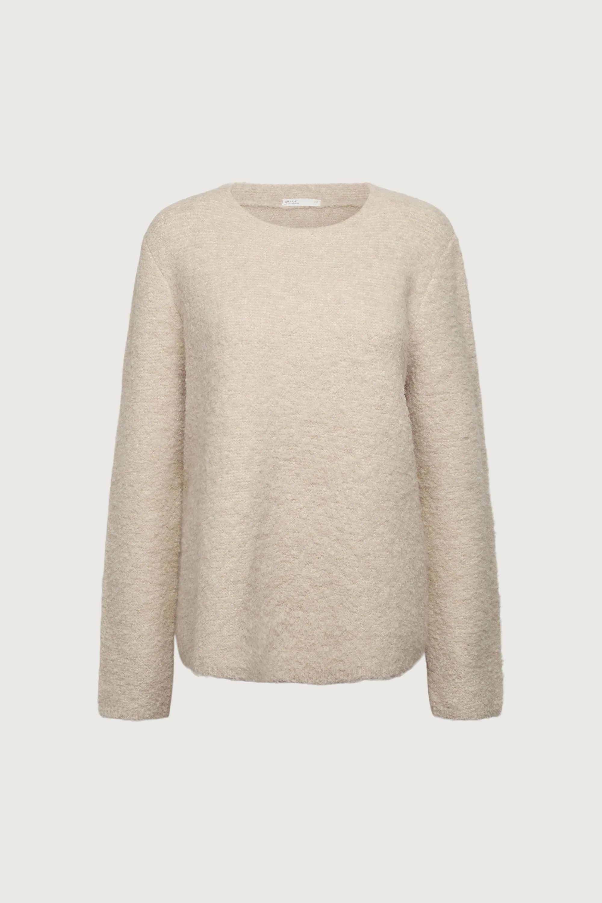 BOUCLE KNIT CREWNECK SWEATER