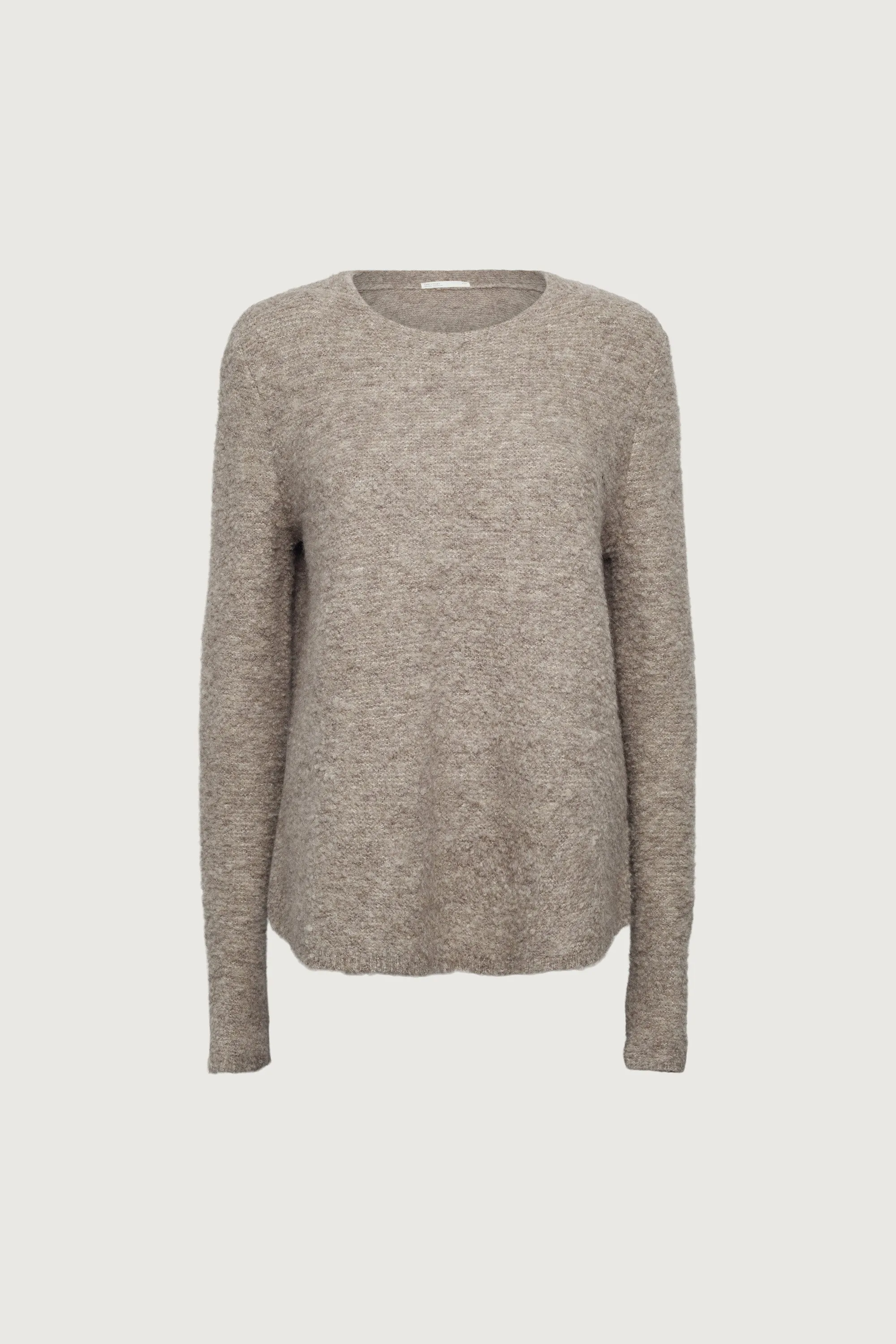 BOUCLE KNIT CREWNECK SWEATER