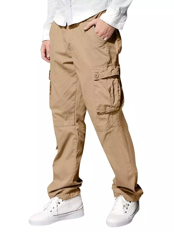 Casual Straight Loose Men Cargo Pants