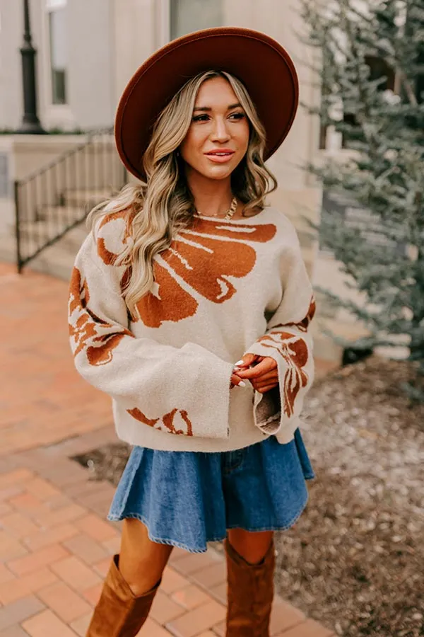 Chai Latte and Chit Chat Knit Sweater in Oatmeal