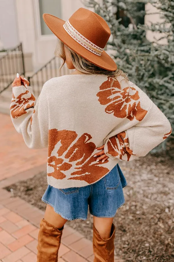 Chai Latte and Chit Chat Knit Sweater in Oatmeal