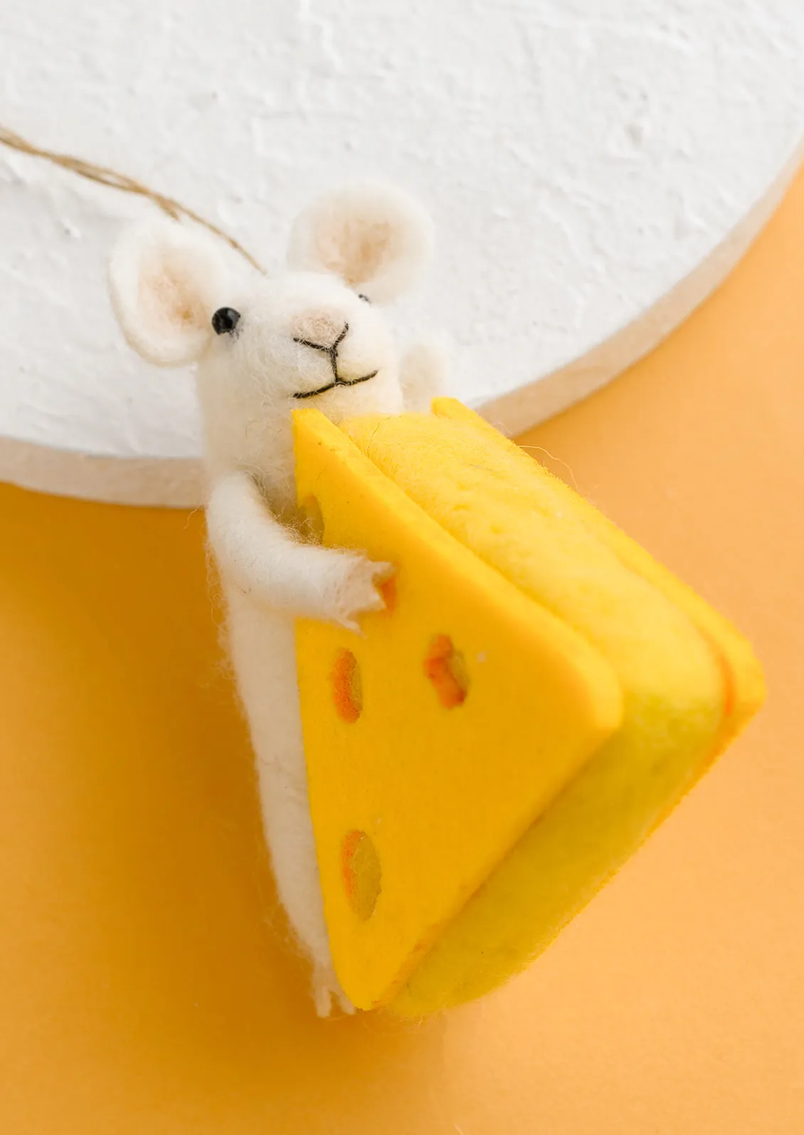 Cheese Thief Mouse Ornament