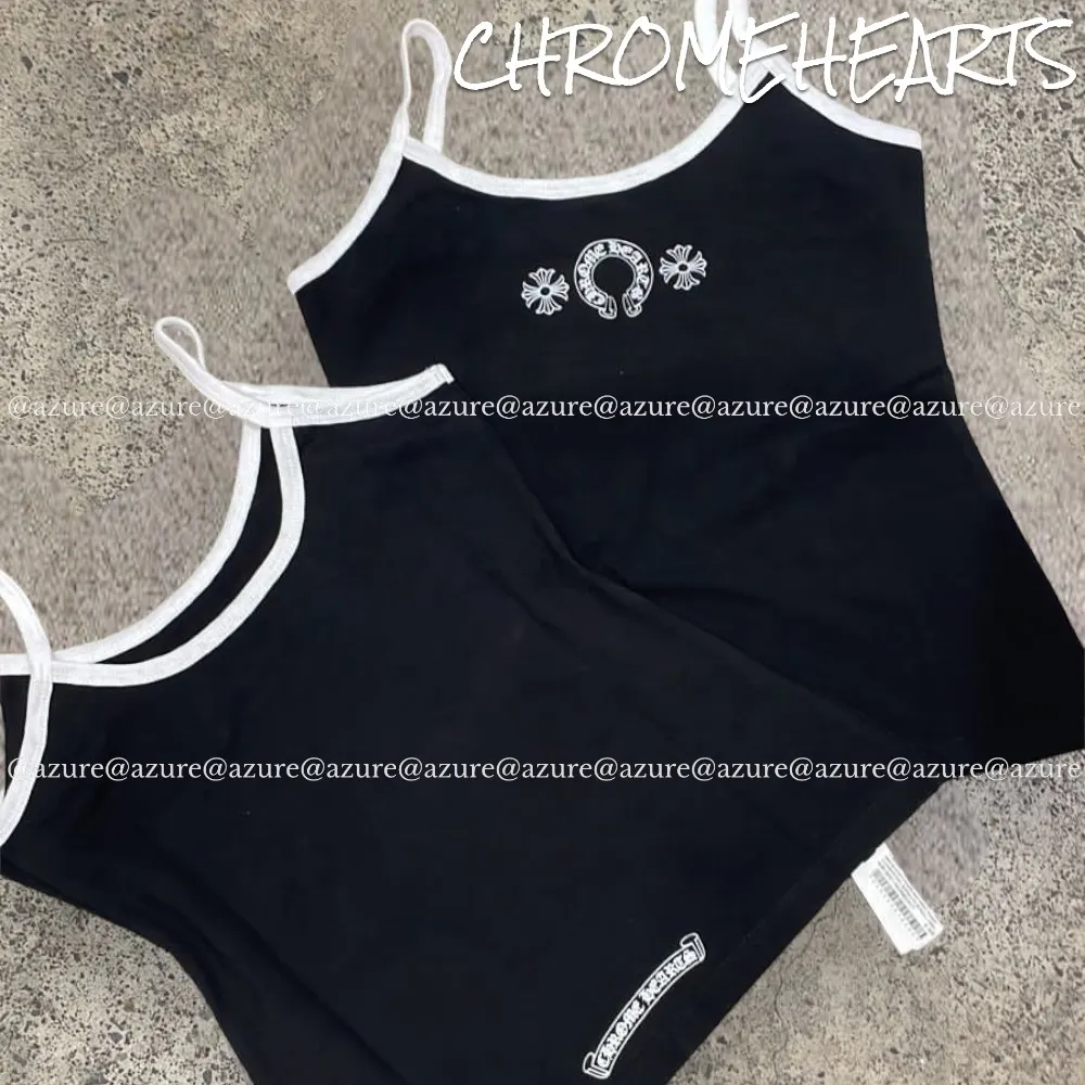 CHROME HEARTS  |Casual Style Street Style Logo Tanks & Camisoles