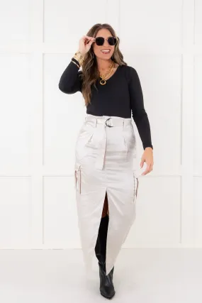 Classy Cargo Skirt - FINAL SALE