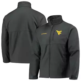 COLUMBIA MEN’S WVU ASCENDER SOFTSHELL JACKET - CHARCOAL