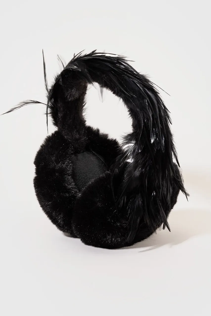 Corrine Feather Band Earmuffs