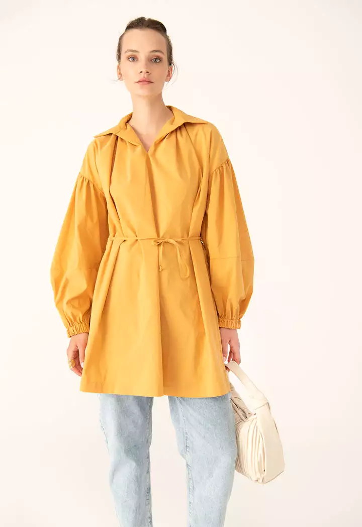 Cotton Tunic Long Solid Shirt