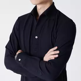 Dark Navy Stretch-Cotton Pique Polo Shirt MFC0402