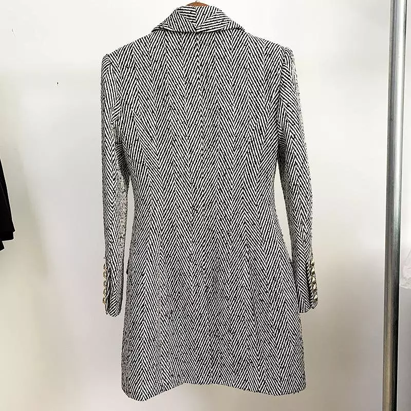 Designer herringbone Coat For Women