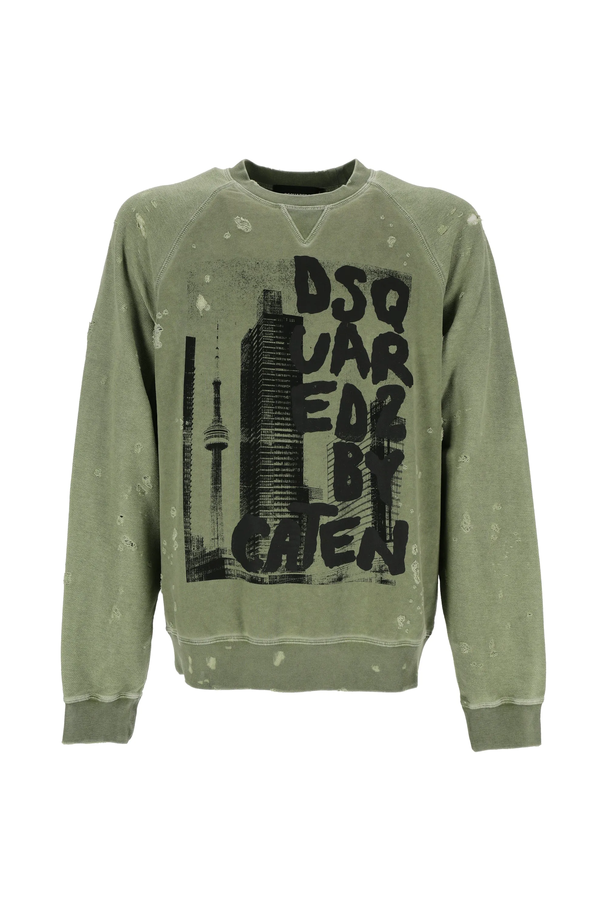 Dsquared2 Distressed Crewneck Sweatshirt