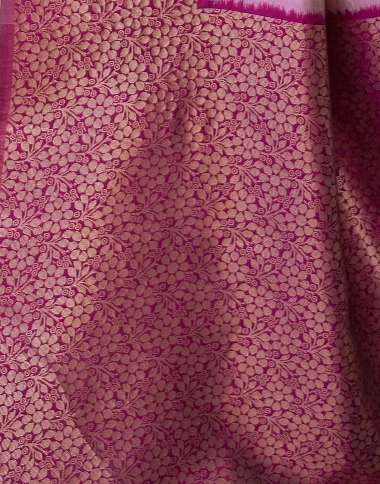 Dusty Pink Silk Woven Sarees