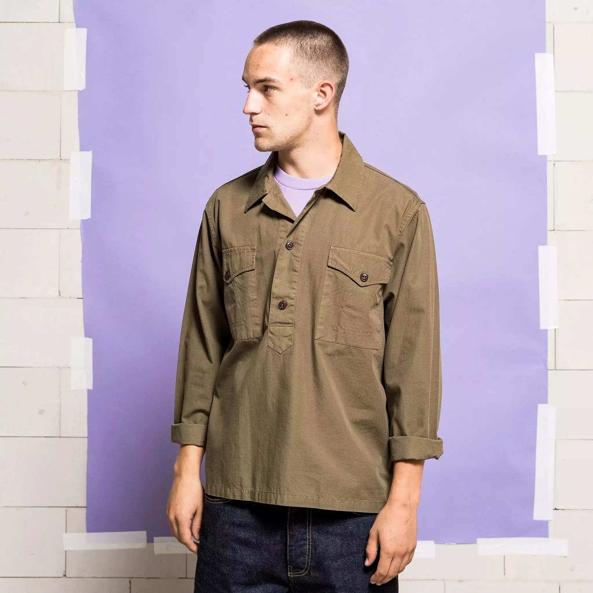 Eat Dust Clothing Ripstop Fisherman Shirt - Forest Green