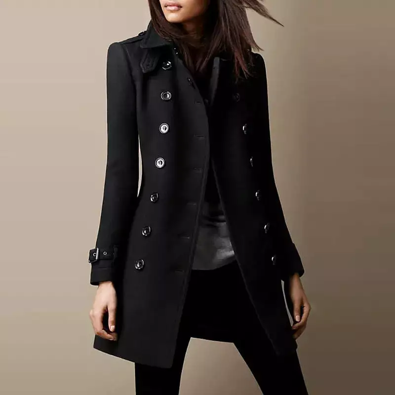 Elegant Autumn Winter Vintage Coat for Women