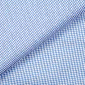 Expo Twill Blue Gingham Cotton Shirt