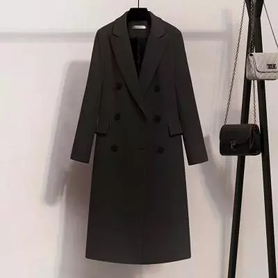 Fashion Double-Breasted Long Coat