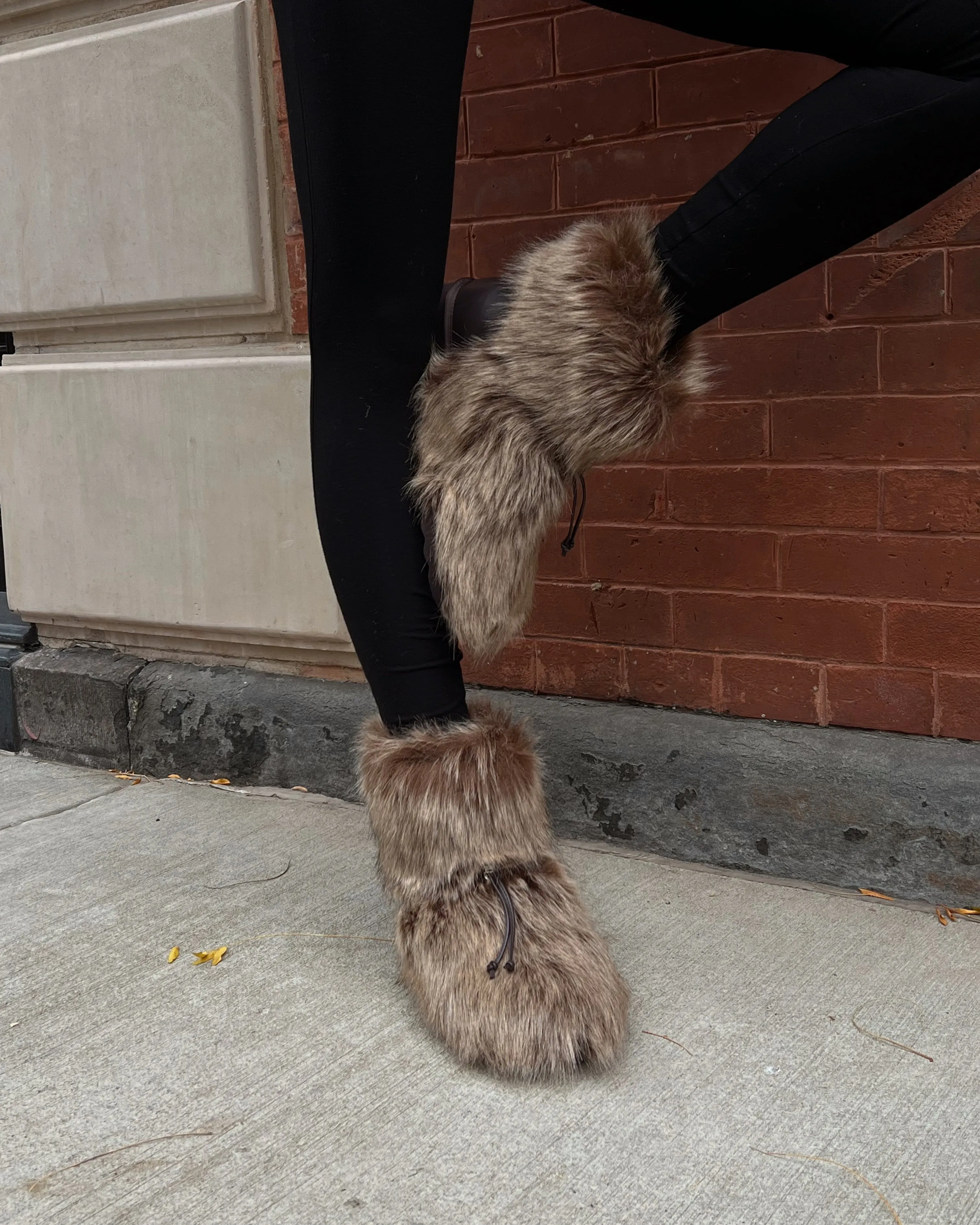 Faux Fur Boot | Brown