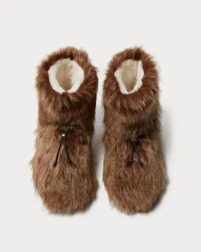 Faux Fur Boot | Brown