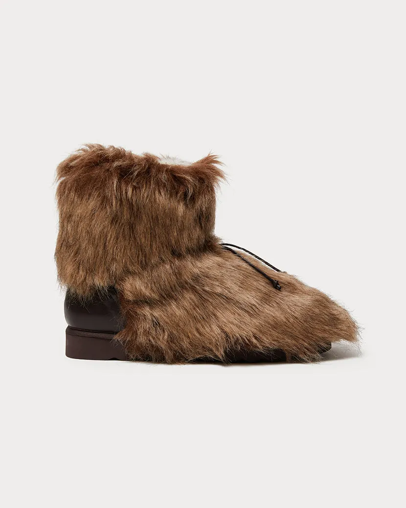 Faux Fur Boot | Brown