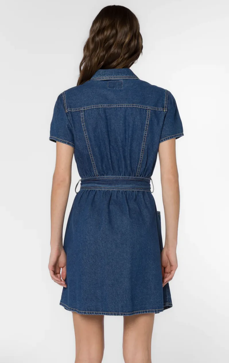 FONDA VINTAGE BLUE DRESS