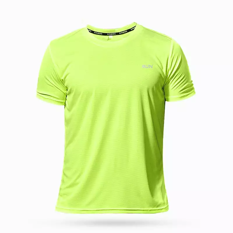 High Quality Polyester Men's Sport T Shirt Quick Dry for Fitness Training Exercise Gym Sport