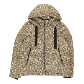 Hush Cream Leopard Puffer Jacket