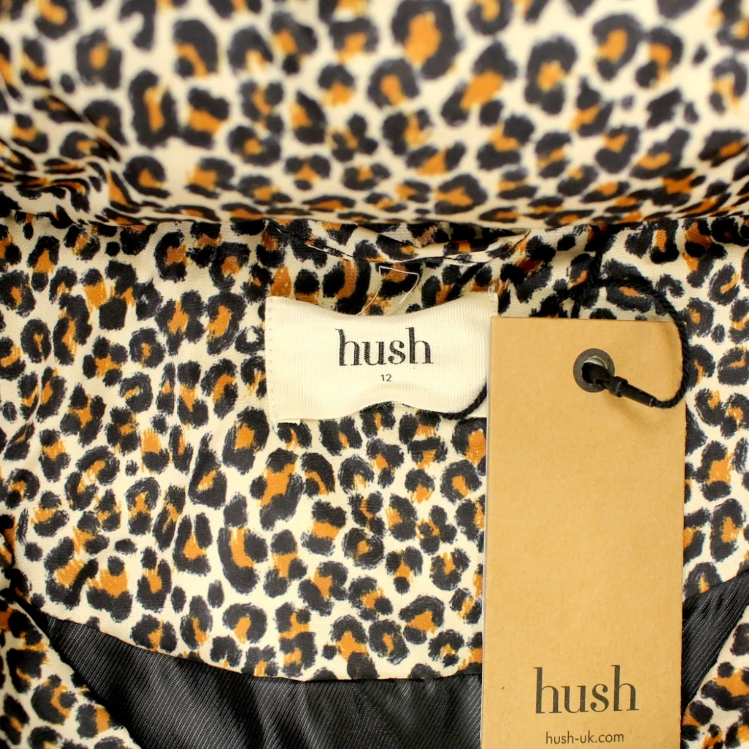 Hush Cream Leopard Puffer Jacket