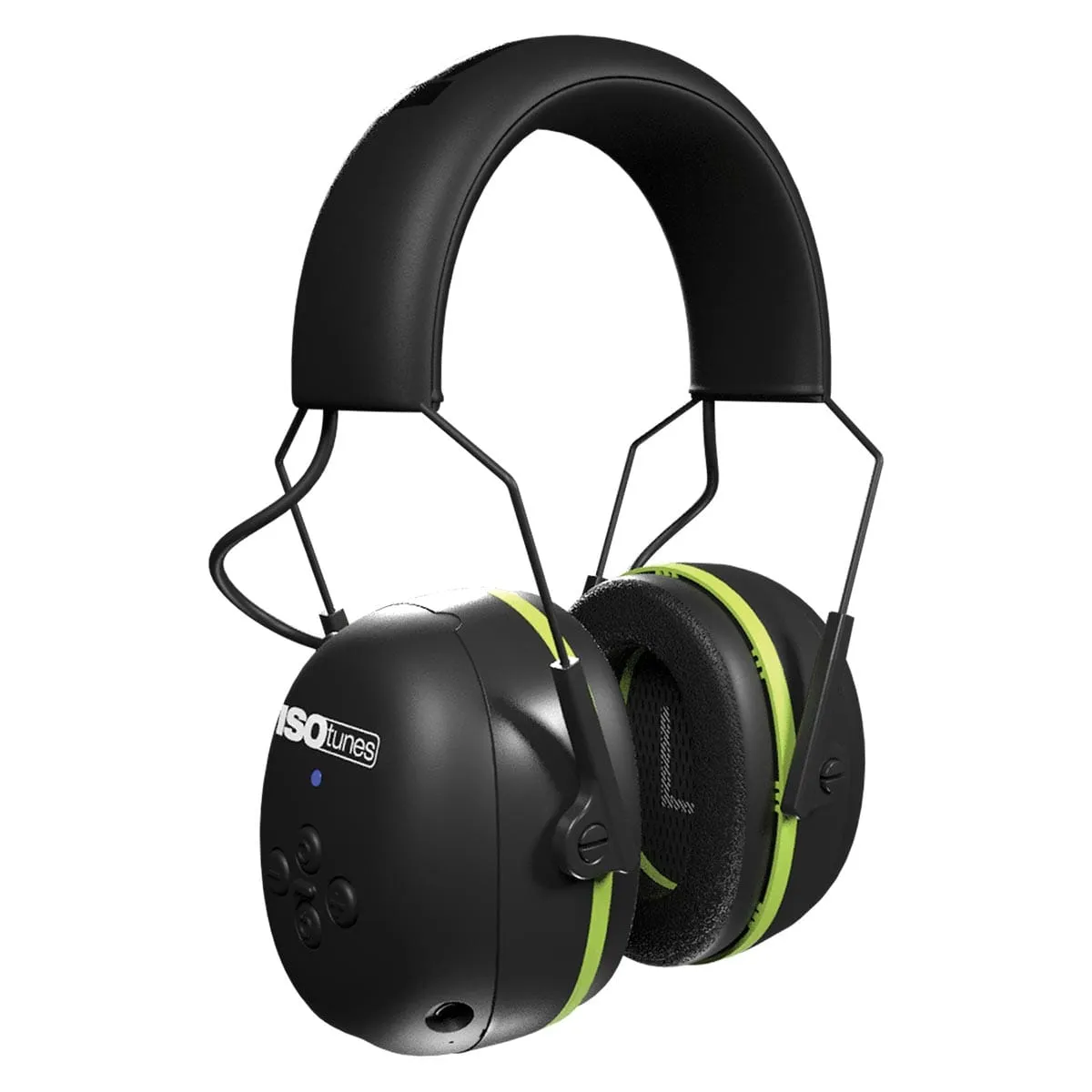 ISOtunes AIR DEFENDER Bluetooth Earmuff - Black/Safety Green