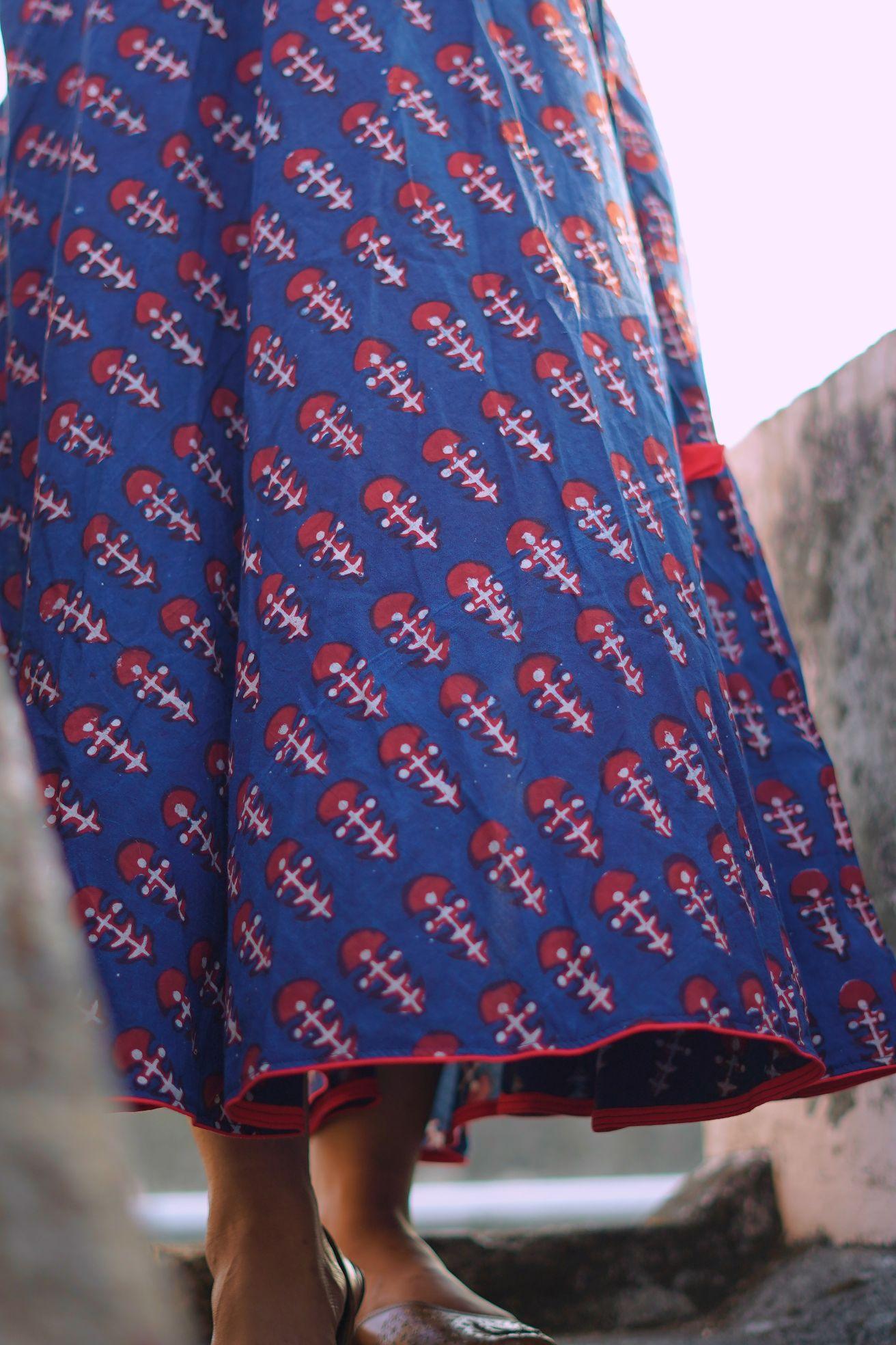 Kaisori Dabu Skirt -  Pharad boota