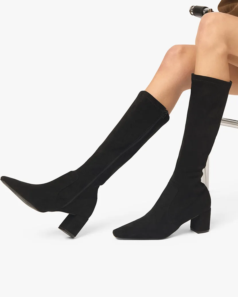 Knee High Glove Boot | Black