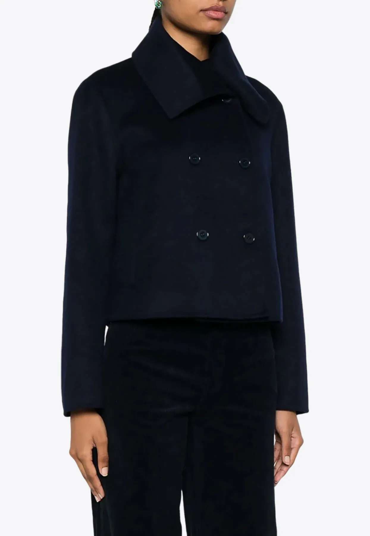 Leak Double-Breasted Wool Coat