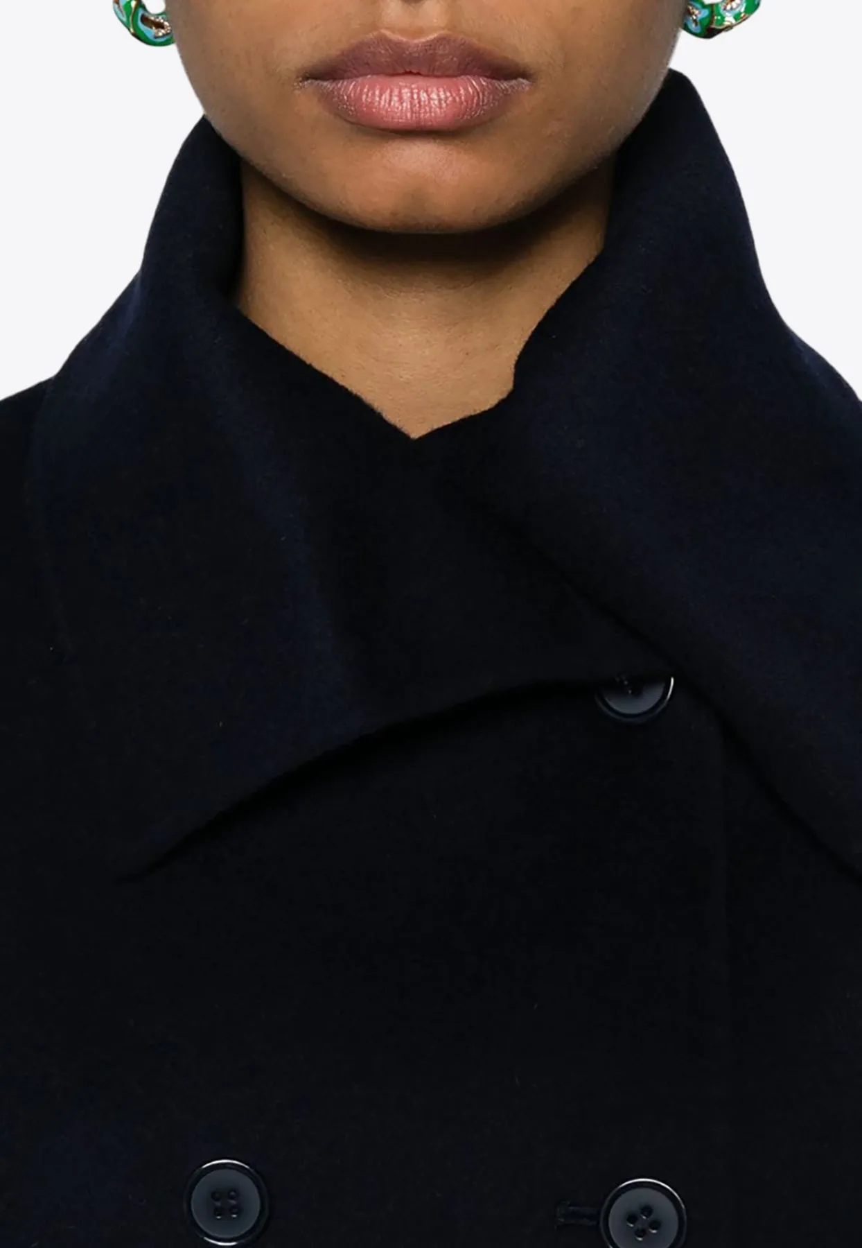 Leak Double-Breasted Wool Coat